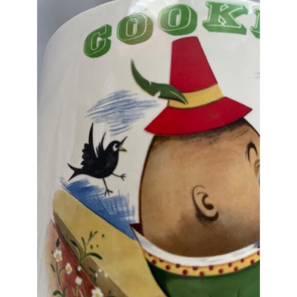 Vintage McCoy Humpty Dumpty Cookie Jar Lid Featuring Animal Motifs Ceramic Rare - Picture 12 of 16